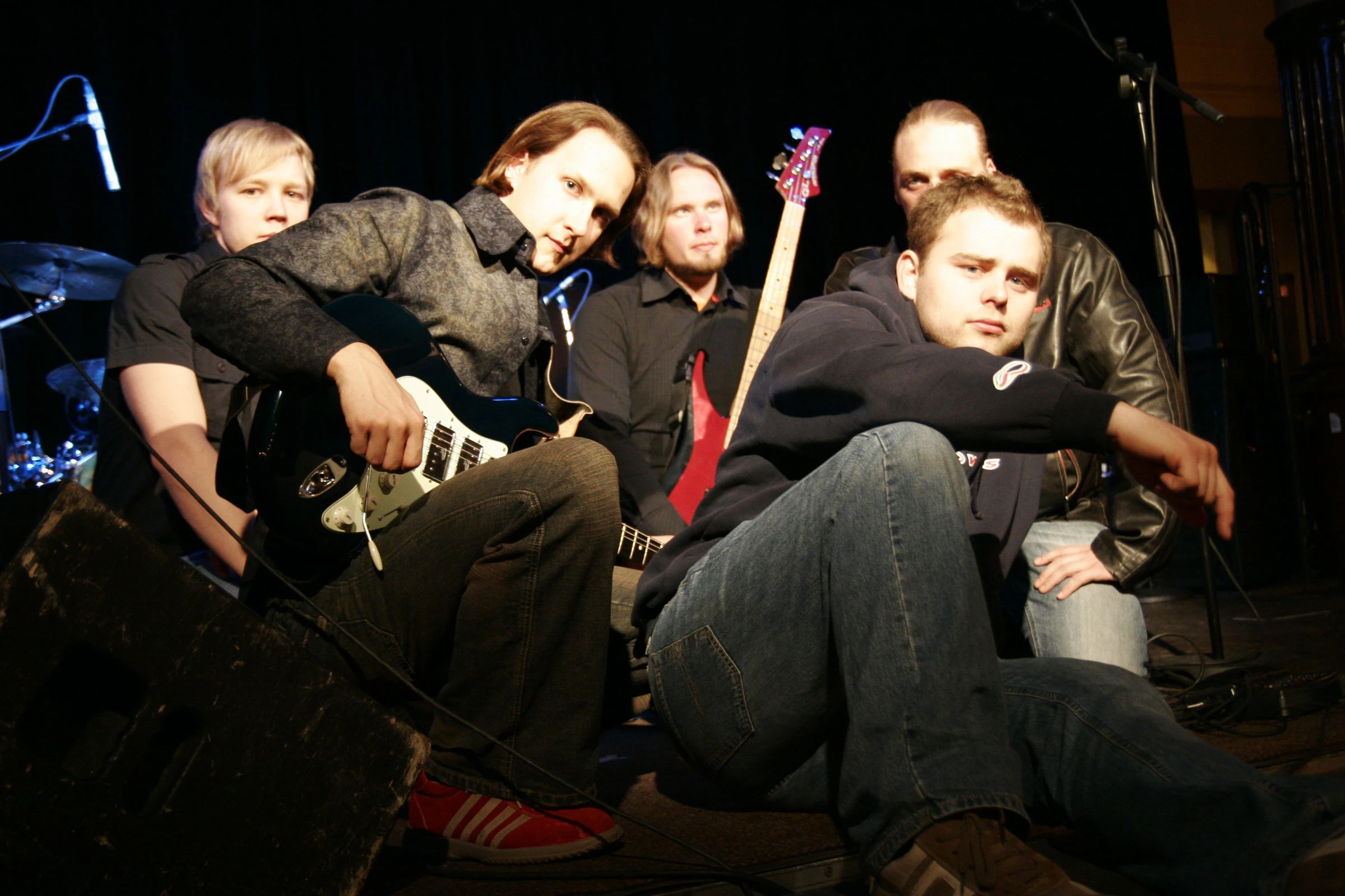 Pland promotional photo with Arto Lehtiniemi, Gareth Evans, Timka Seppänen, Samuli Jokinen, and Joni Andersson