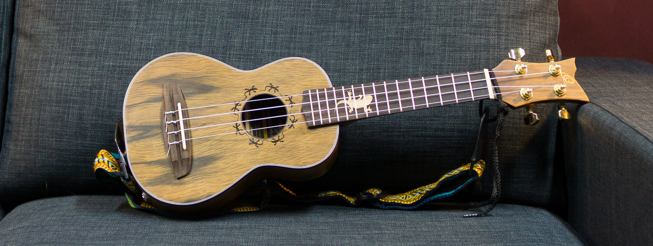 Ortega RLizard Soprano Ukulele with MagusUke preamp system (2013)