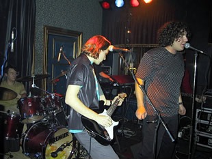 Kelkka performing live with Arto Lehtiniemi, Niko Salovaara, and Aapo Kankaala